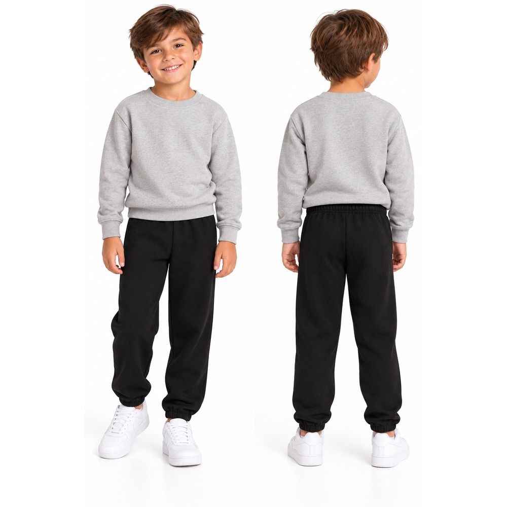 Boys' EcoSmart Fleece Jogger Sweatpants by Hanes Black Size M 8-10 NWT